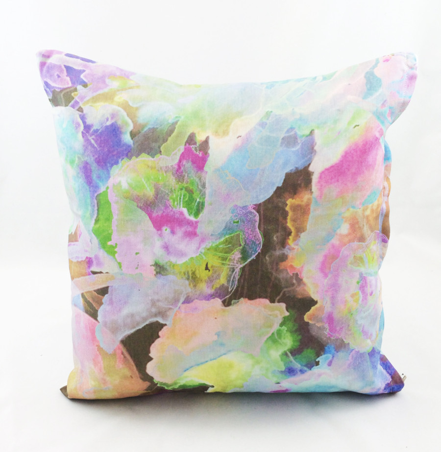 Cushion with print designed by Annie Everingham