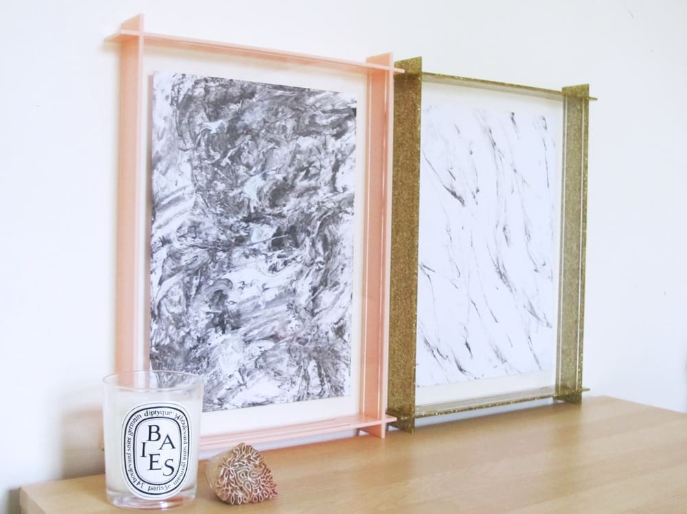 DIY marbled prints