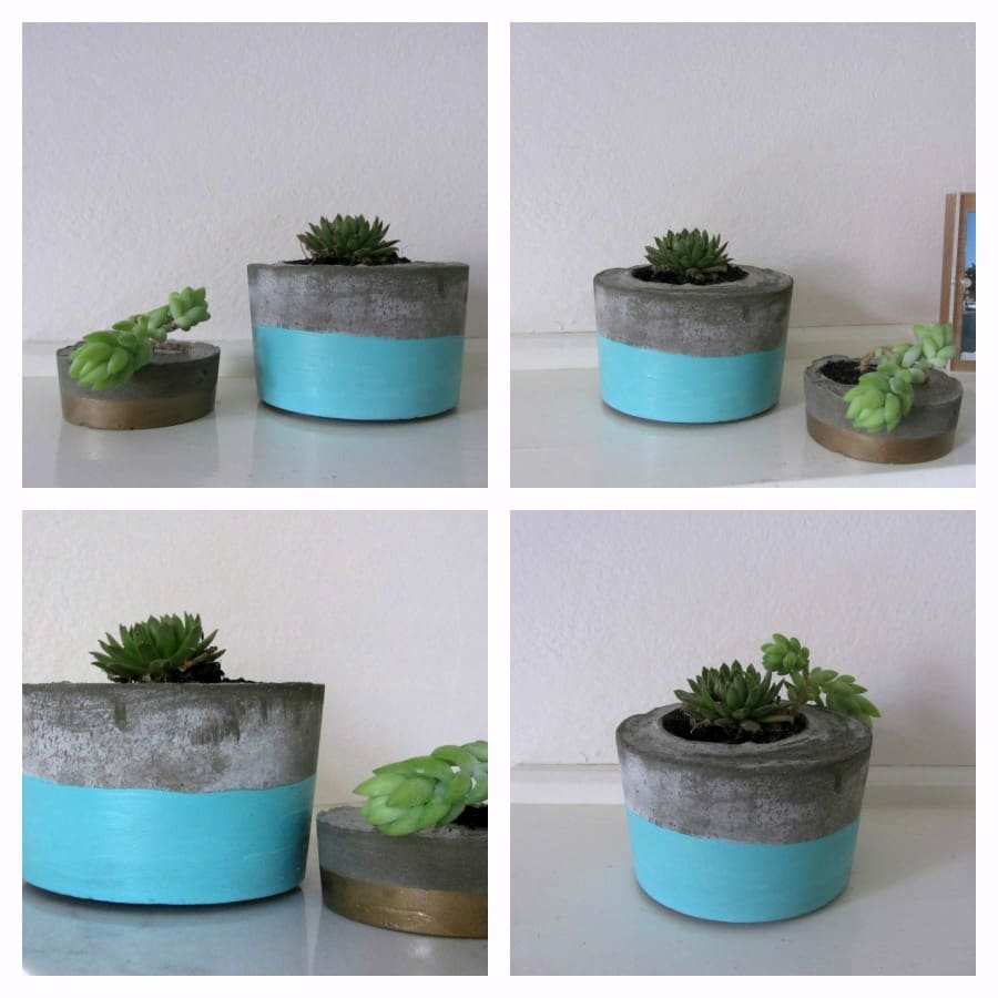 DIY concrete planter