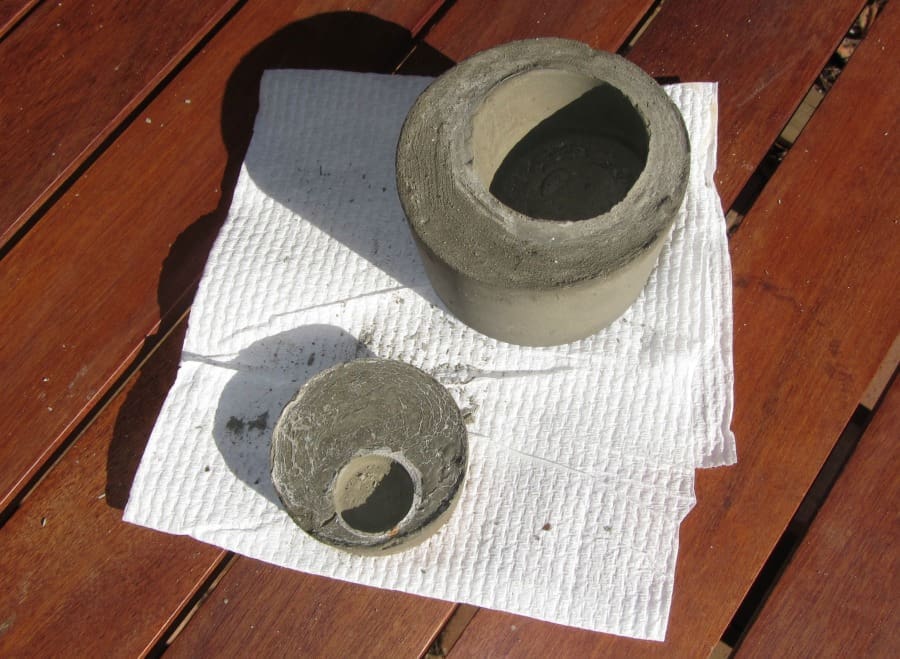 DIY concrete planter