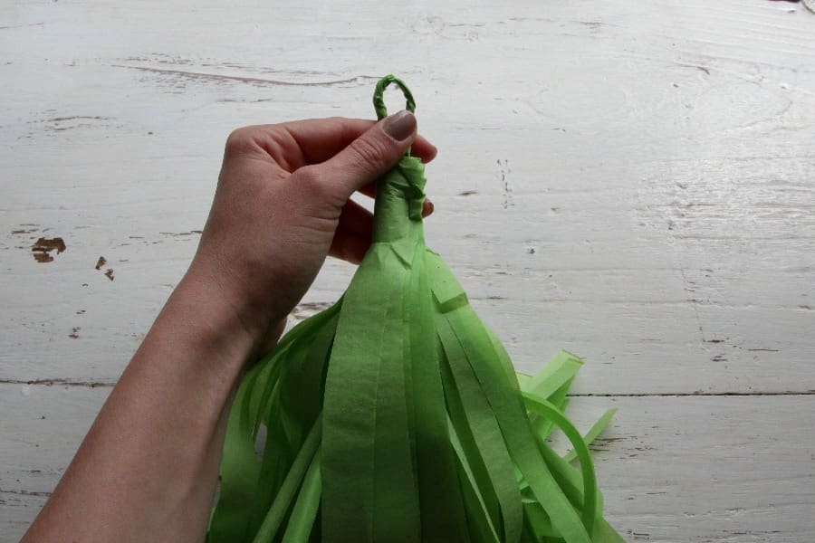 Staple to secure diy tassel garland