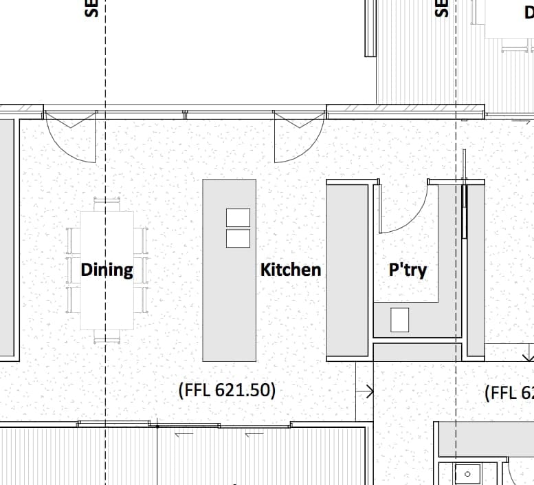 Kitchen floor plan