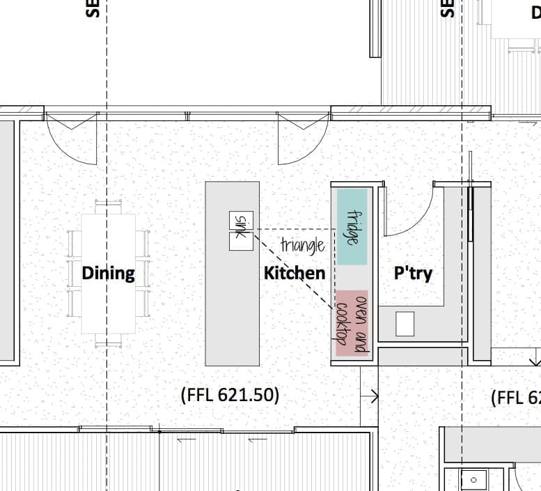 Proposed kitchen layout