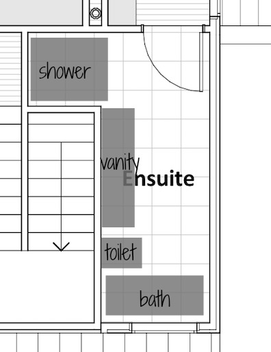Ensuite floor plan layout