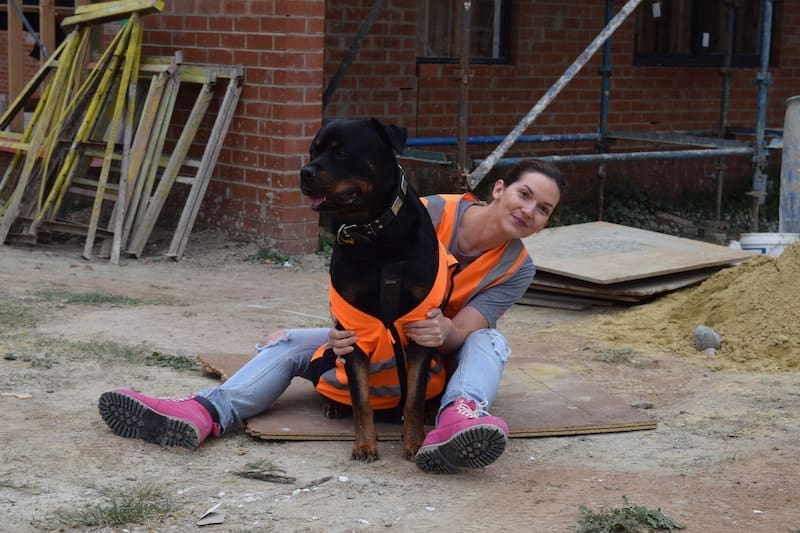 Arnie and I on site construction site safety