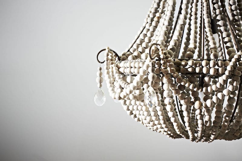 Close up of chandelier