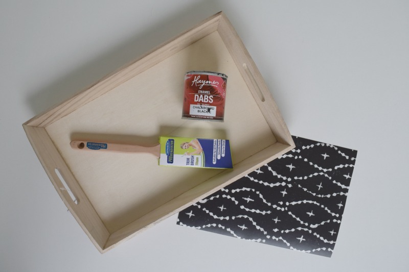 Items you will need DIY serving tray