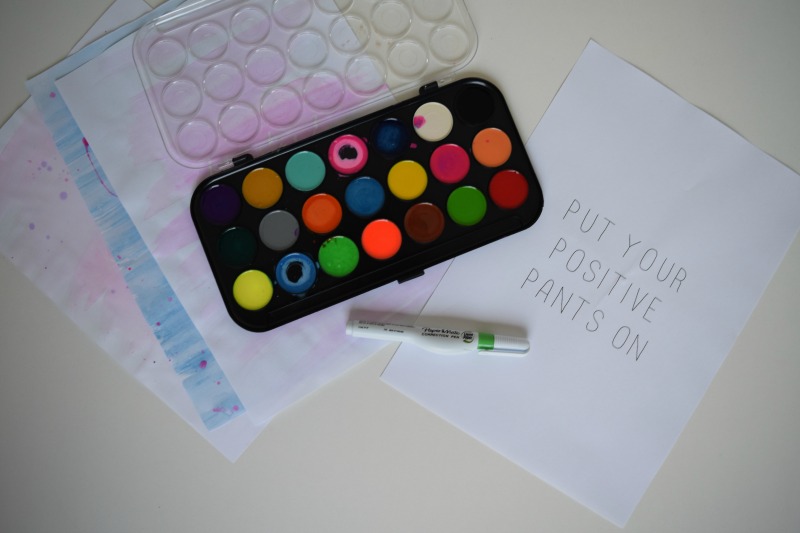 Items you will need DIY watercolour art