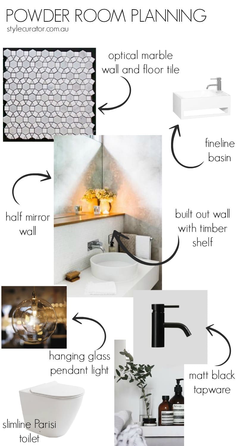 Powder room planning