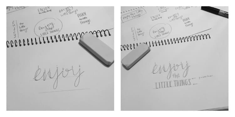 Enjoy_DIY hand lettering for beginners