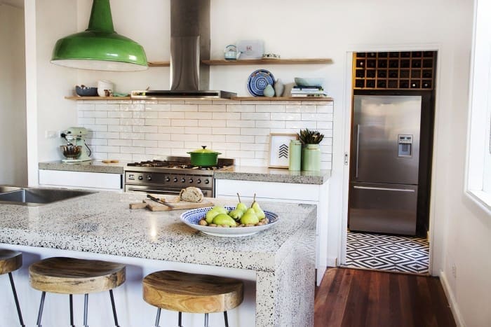 White room interiors kitchen