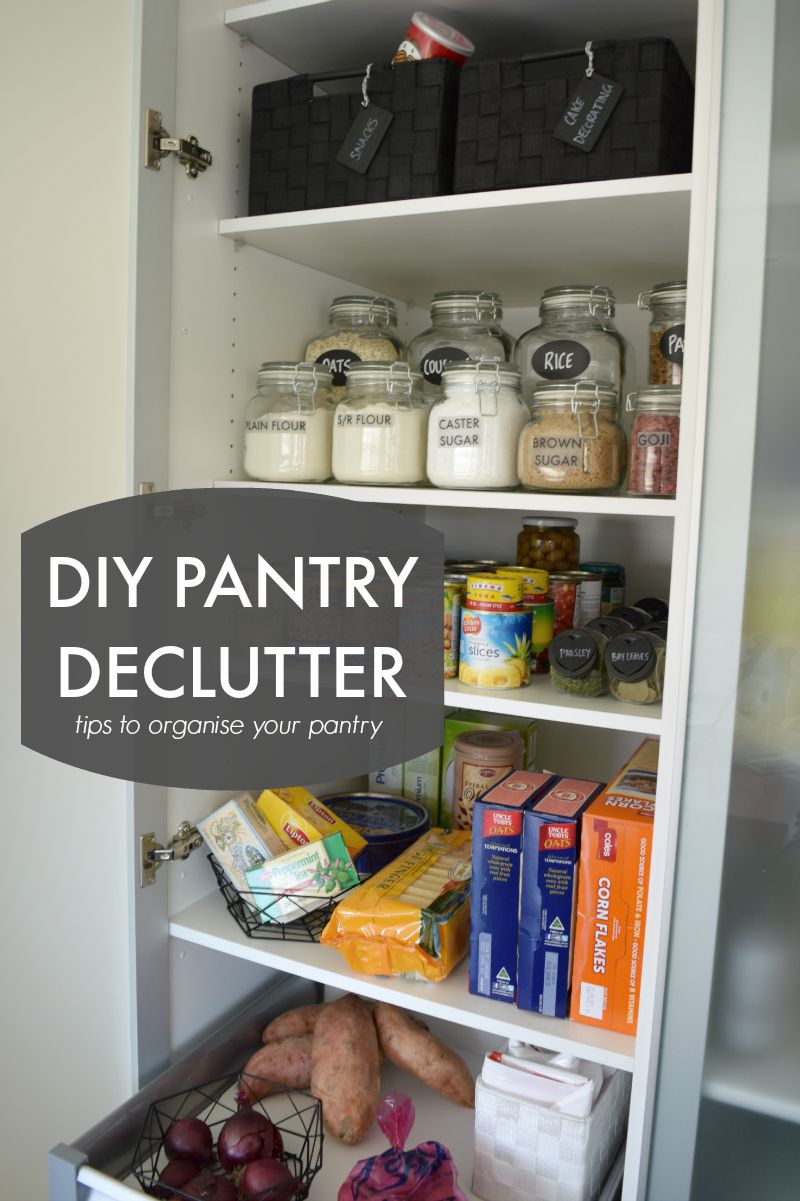 DIY pantry declutter