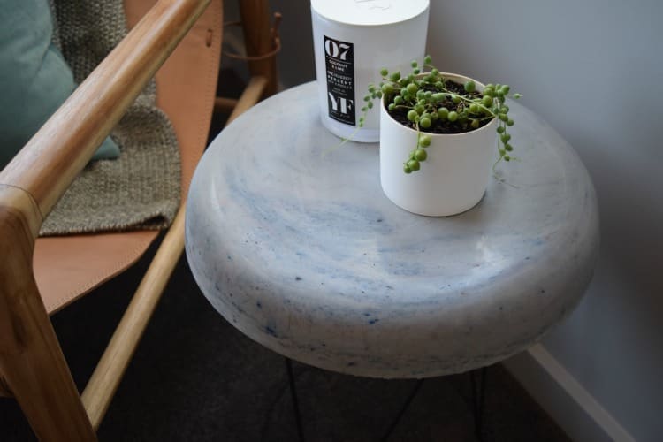 DIY Concrete Side Table