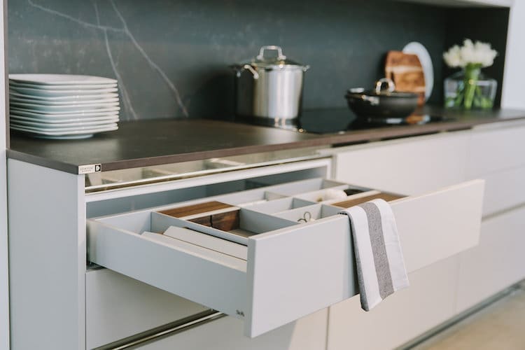 Classic kitchen bench day of styling