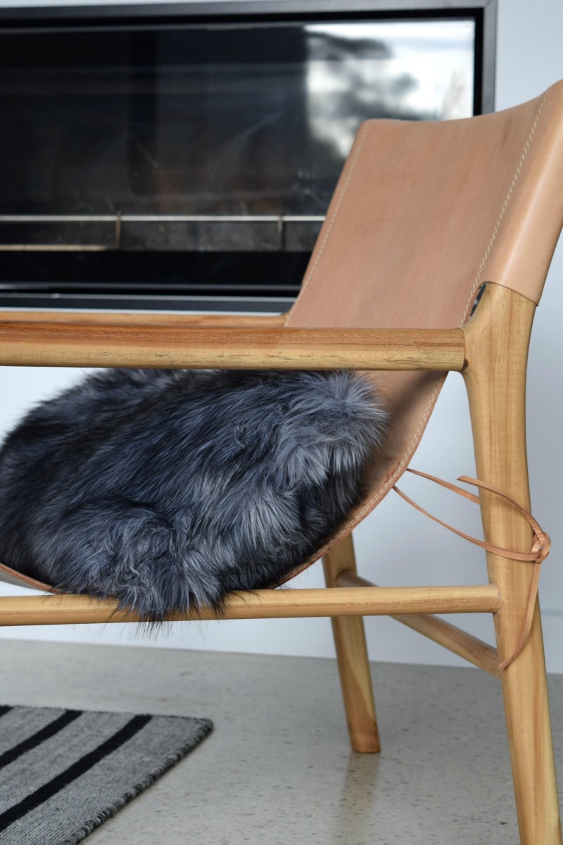 Icelandic sheepskin cushion