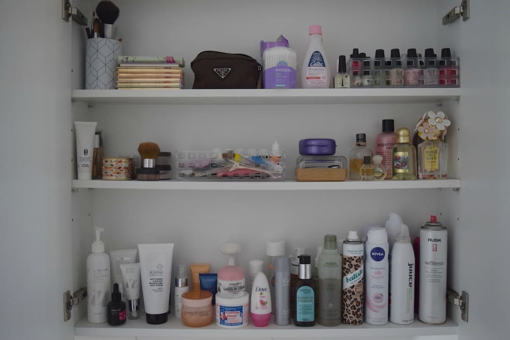 Bathroom cupboard after