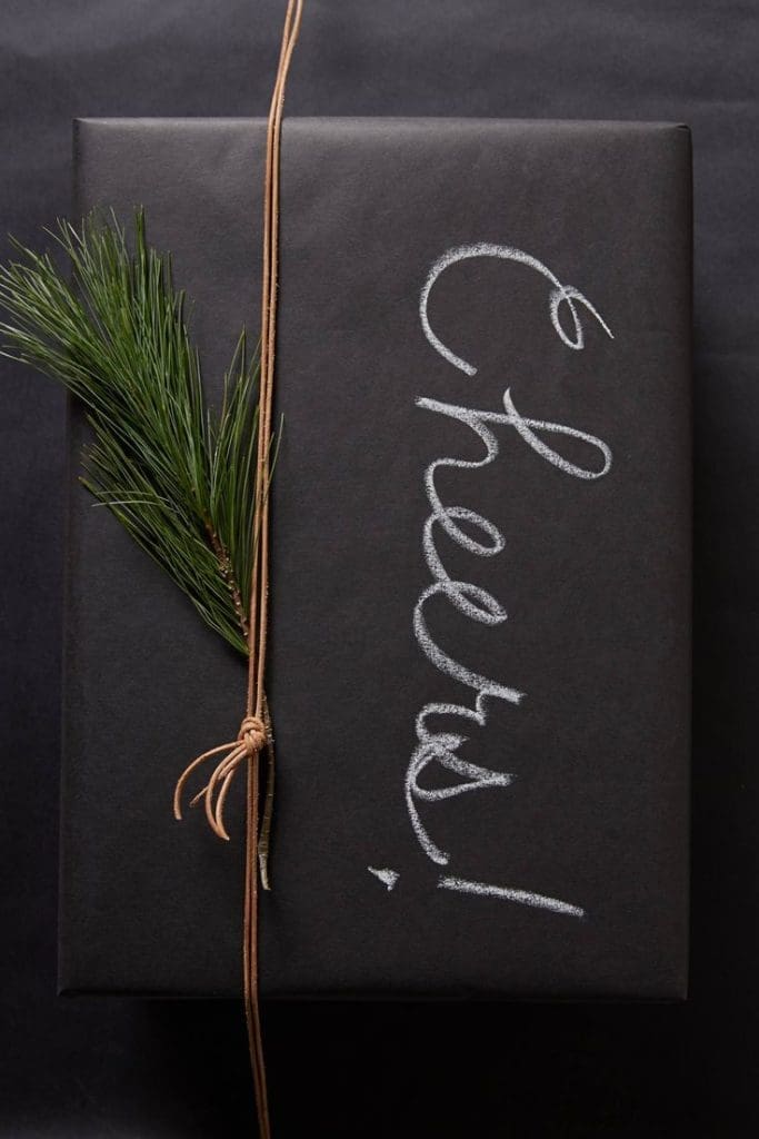 Blackboard wrapping paper