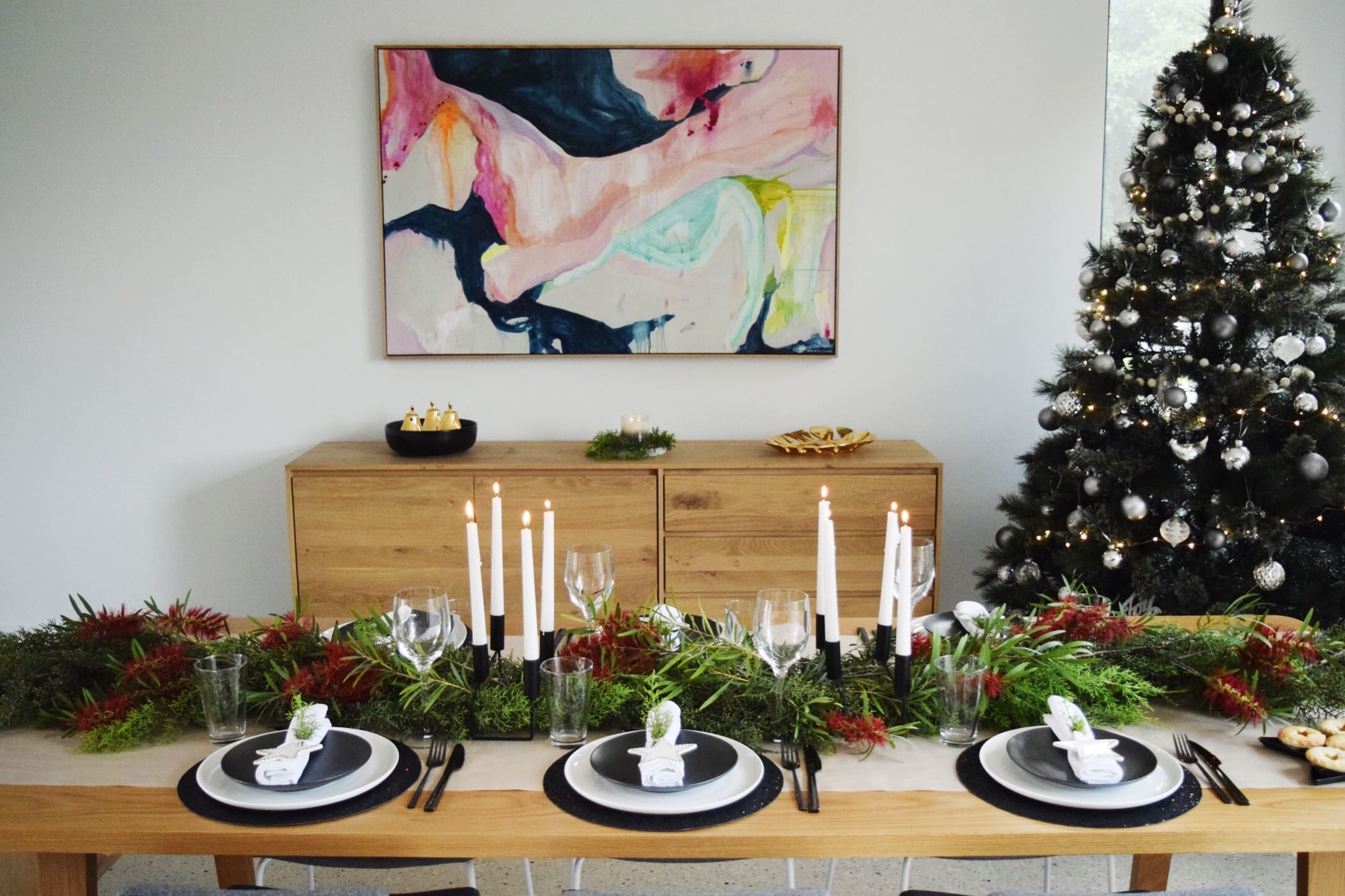 Australian Christmas table styling