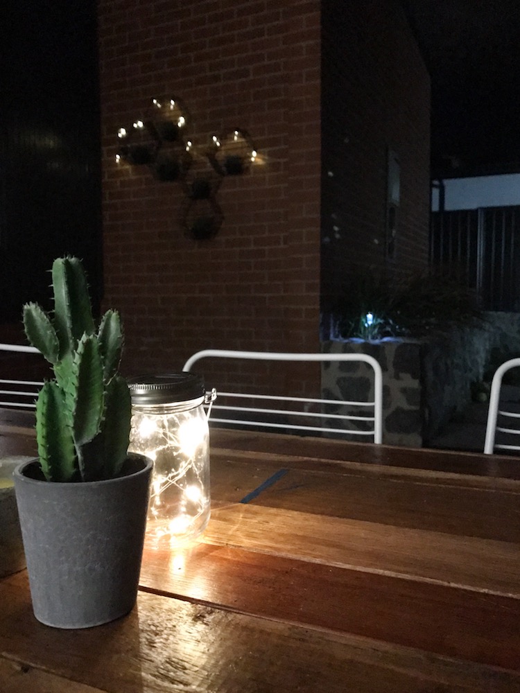 Table top fairy lights add ambience and style to your outdoors