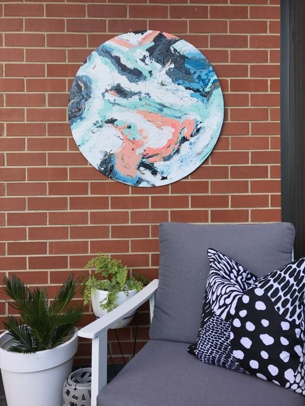 DIY outdoor wall art: Make your own abstract wall art - STYLE CURATOR