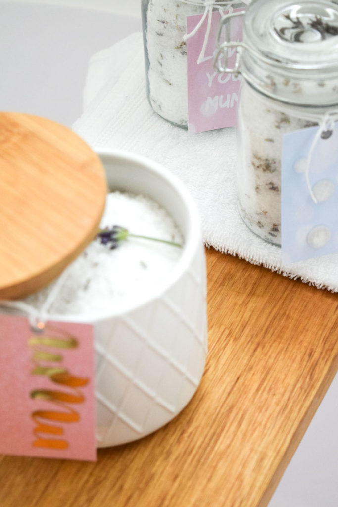 DIY Lavender Bath Salts With FREE Printable Gift Tags Style Curator