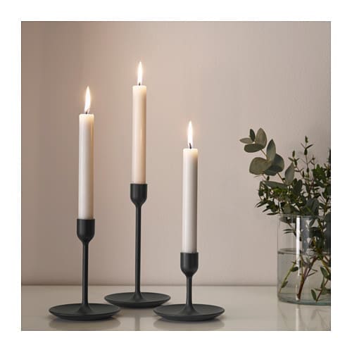 Black candle sticks