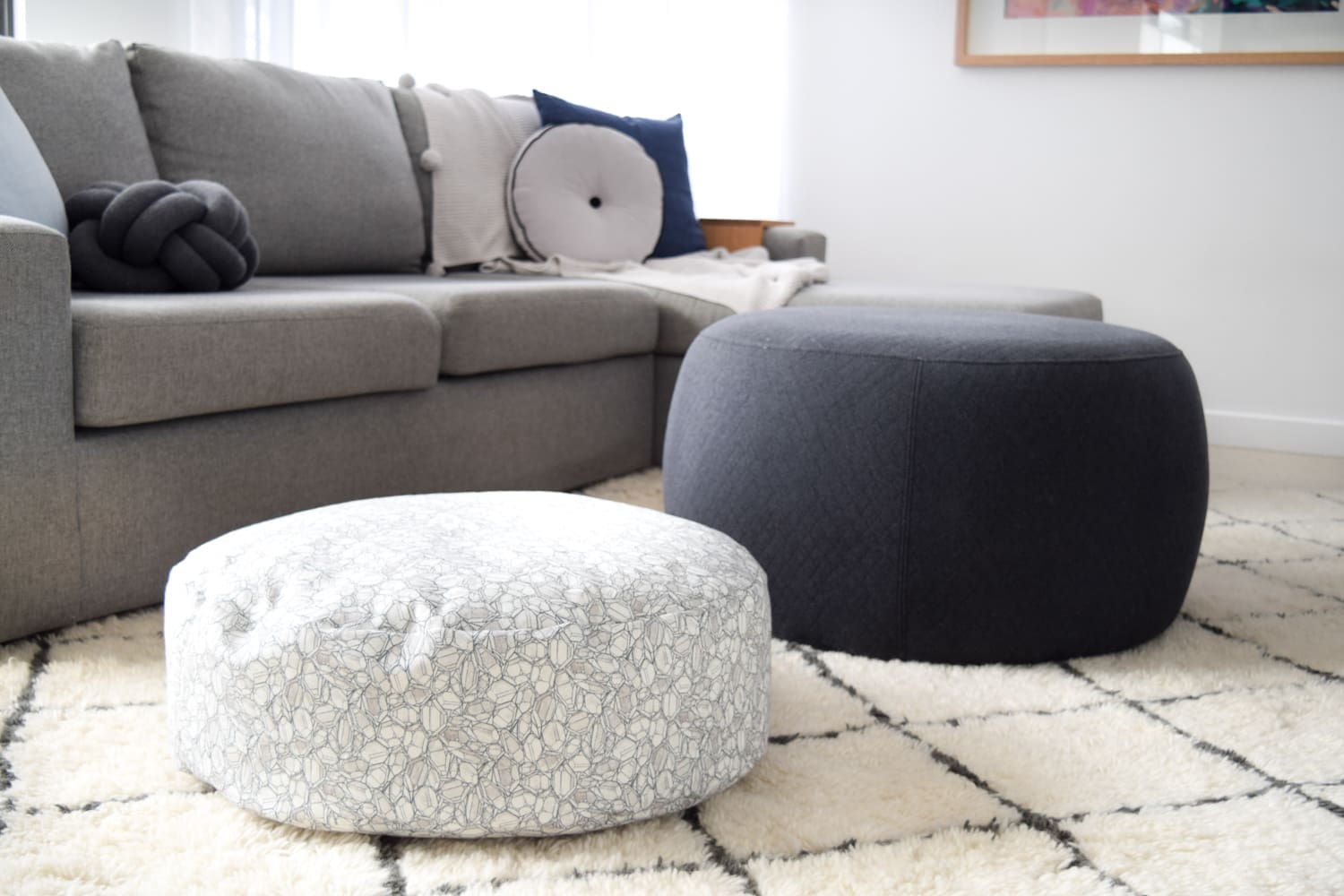 Kmart grey outlet cushion