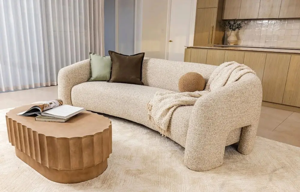 Bjorn curved sofa