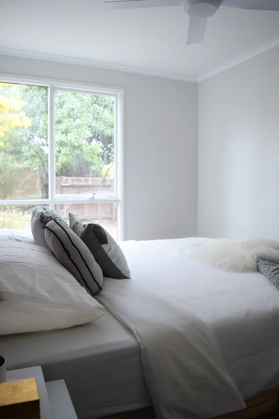 Master bedroom got a subtle update in full house renovation