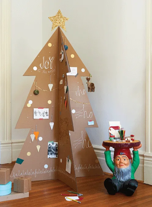 Cardboard Christmas tree