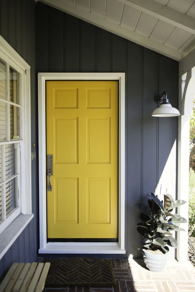 Yellow front door