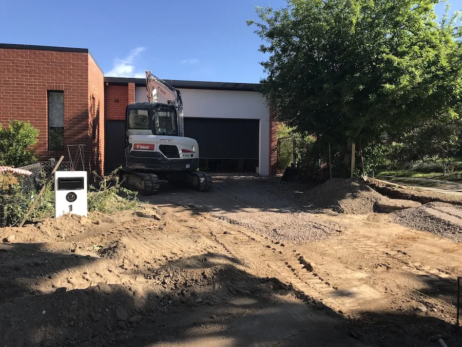 Preparing the driveway