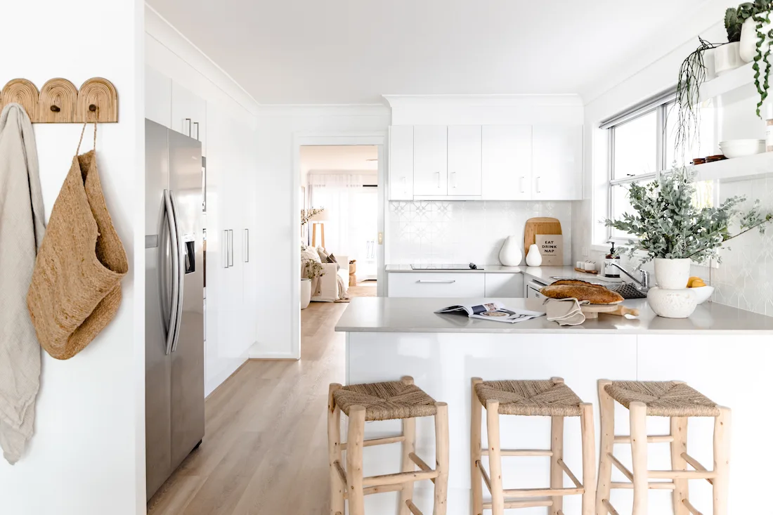 Boho coastal kitchen