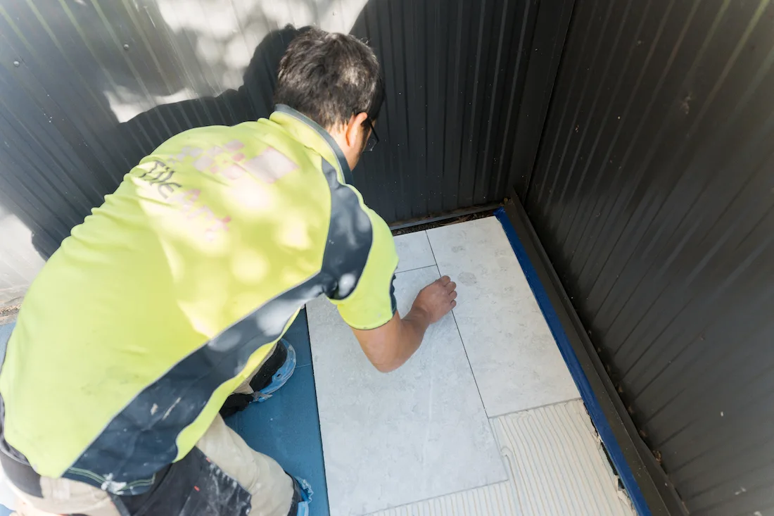 Tiling the outdoor space