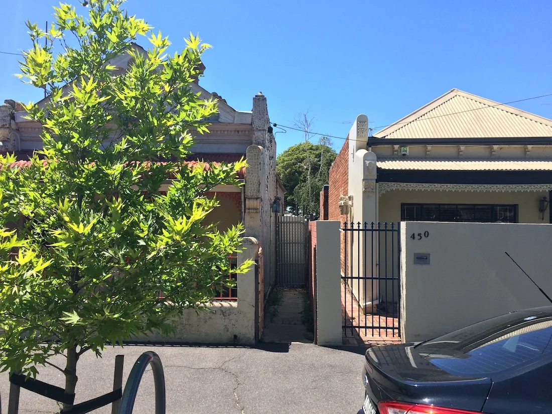 RaeRae Austin Maynard 2 separate terrace houses before the renovation