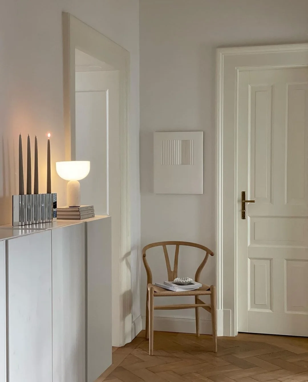 Scandi hallway styling