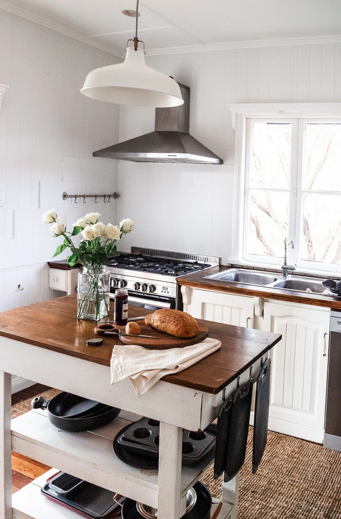 Summerholm House kitchen island butchers block