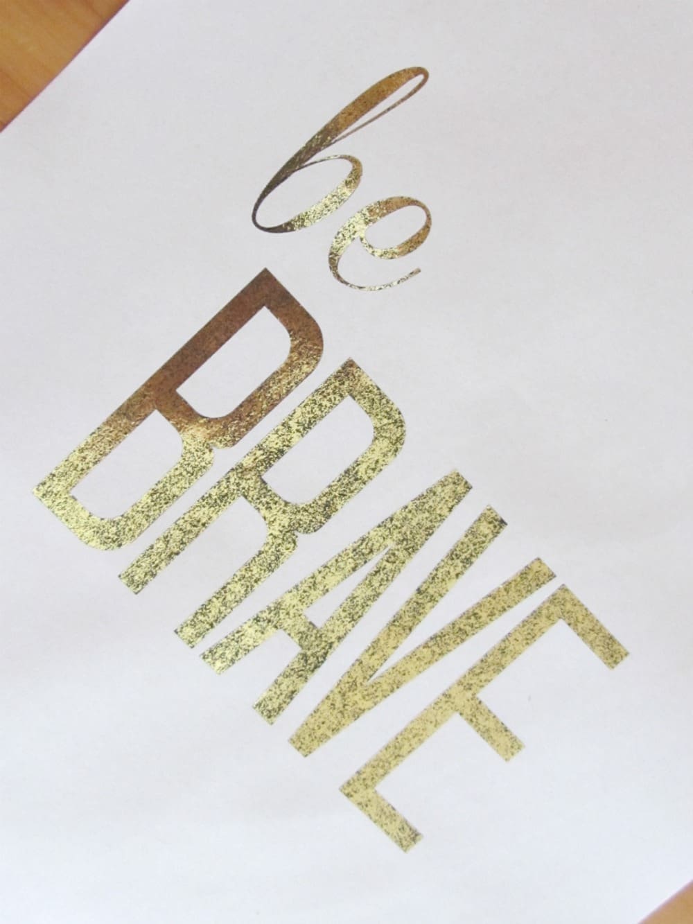 DIY Gold Foil Prints