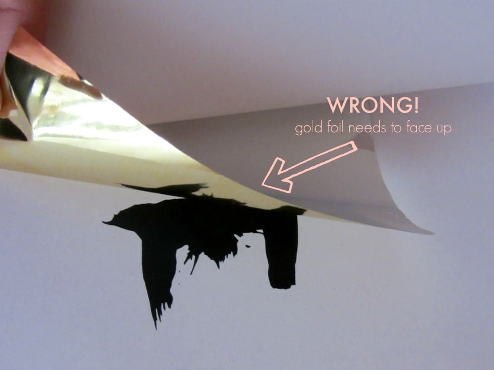 How to place gold foil