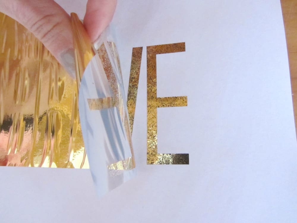 Gold Foil Heat Transfer with a Laminator  Deco foil, Gold foil design,  Gold foil print diy