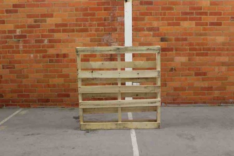 Back of pallet
