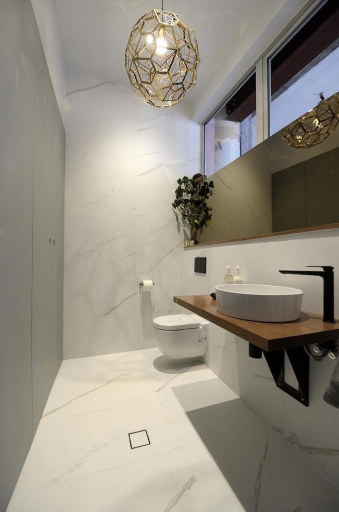 The Block Glasshouse Michael and Carlene powder room and laundry