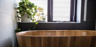 Wooden bath
