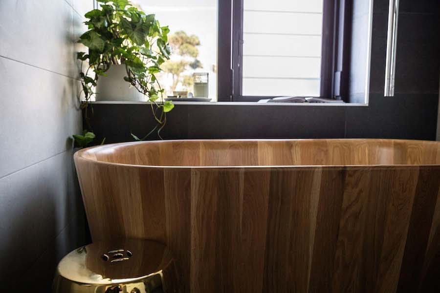 Wooden bath