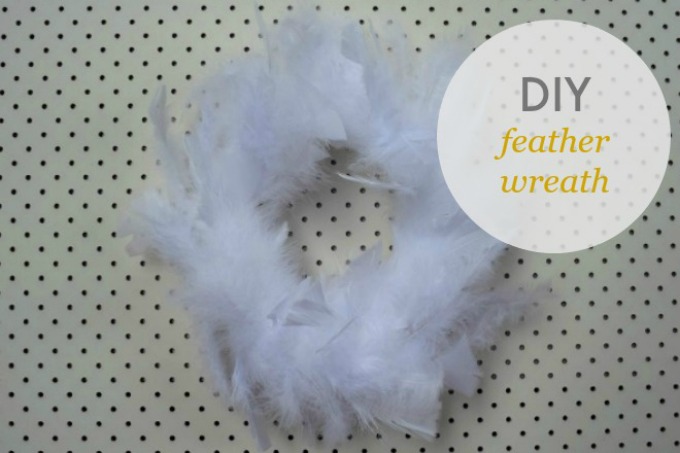 DIY feather wreath