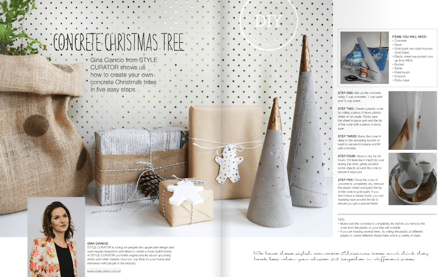 DIY Concrete Christmas Tree