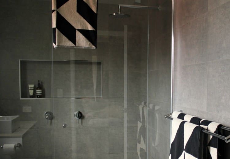 Katie and Mitch real bathroom shower
