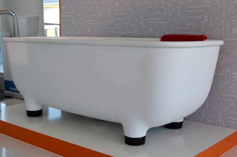 New Caroma Marc Newson freestanding bath on display