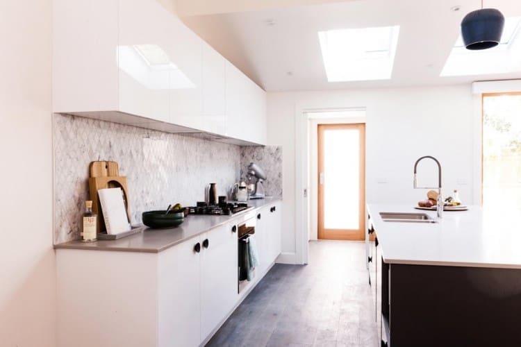 Carly and Leighton kitchen side