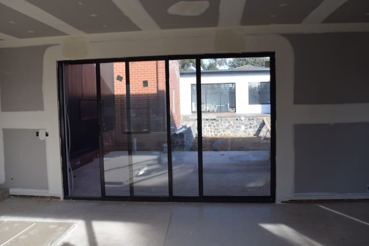 Looking from kitchen out to garden